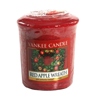 Red Apple Wreath - Votive